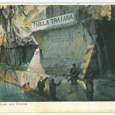 1131 - ORSOVA, Tabula Traiana, Romania - old postcard - used - 1911