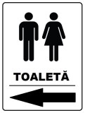 Placuta wc pentru toaleta cu sageata spre stanga