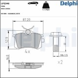 Set placute frana disc Citroen Berlingo Berlingo First, C2; Opel Crossland X; Peugeot 1007, 2008 I; Renault Clio III, Fluence; Seat Toledo I; VW