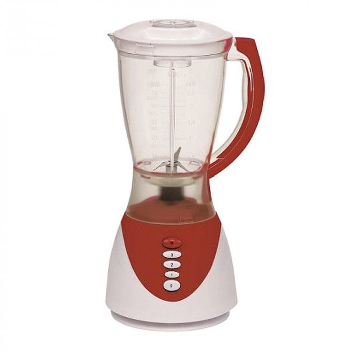 Blender 2 in 1 Hausberg, 300 W, 1.5 l, 3 viteze, Rosu