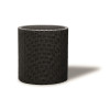 Ghiveci Keter Cylinder M Gri, 18L, Imitatie Ratan, Plastic, 36x37.3cm, Interior/Exterior, Gradina, Balcon, Terasa