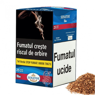 Tigari de foi - Senator Popular BLUE (Tobacco) 225g (25) foto