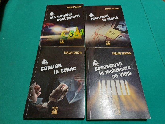 LOT 4 CĂRȚI TRAIAN TANDIN: JUDICIARUL &Icirc;N ALERTĂ, DIN JURNALUL UNUI POLIȚIST * C