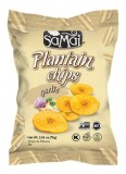 Chips de banane cu usturoi, 75g, Samai