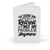 Agenda/Jurnal cu mesaj amuzant de pensionare, pentru colegi care ies la pensie, 100 file, A5