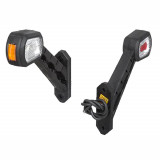 Lampa pozitie gabarit si semnalizare 12/24V; pe brat; cu cablu; LED; rosu-alb-galben; Latime: 169 mm; Inaltime: 178 mm; adancime: 37 mm;, Rapid