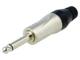 Conector AMPHENOL Jack 6,3mm Mono Tată JM2P pentru Cablu, 2 Piste Drept
