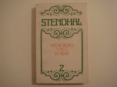 Memoriile unui turist vol. 2 - Stendhal Editura Sport-Turism 1976 foto