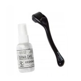 Ecooking, Derma Roller, Negru, Elasticitate și fermitate, Rola de masaj facial
