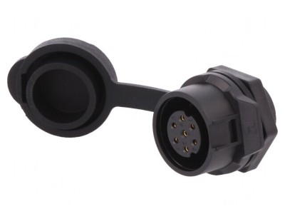Conector Circular Mamă 7-PIN Aurit 5A foto