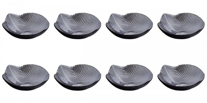 Set boluri, 8 piese, 1.2 l, Plastic, Gri