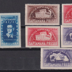 ROMANIA SAPTAMANA PRESEI DEMOCRATE LP. 242 MNH