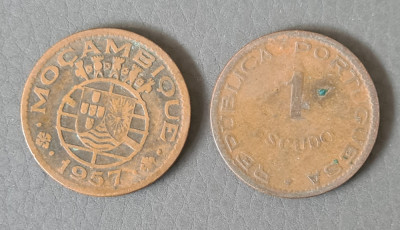 Mozambic 1 escudo 1957 foto