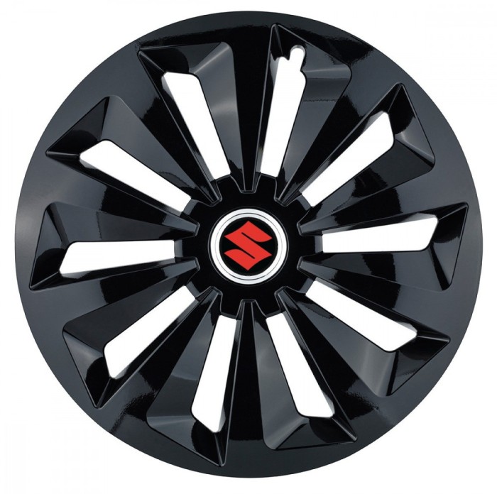 Set 4 capace roti Fox negru R16 pentru gama auto Suzuki