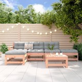 vidaXL Set mobilier relaxare grădină, 6 piese, lemn masiv Douglas