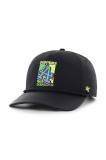47 brand șapcă MLB LA Dodgers Sundale culoarea negru, cu imprimeu, B-SDLHT12BBP-BK