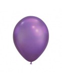 Set 10 Baloane Chrome Mov 30 cm