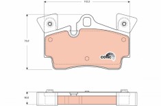TRW GDB1652 COTEC set placute frana,frana disc