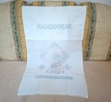 Stergar Vintage din bumbac cu cusatura manuala in cruciulite