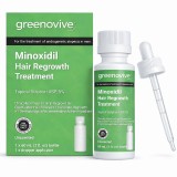 Solutie, GREENOVIVE&reg;, Hair Regrowth Treatment, impotriva Caderii Parului, Minoxidil 5%, pentru Barbati, Pipeta Inclusa, fara Parfum, 1x 60ml