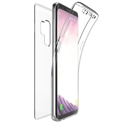Capac de protectie Full TPU 360&amp;deg; (fata + spate) pentru Samsung Galaxy A8 (2018) / A530F, transparent foto