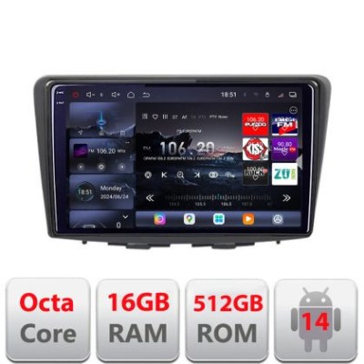 Navigatie Suzuki Baleno 2015+ Edotec Kit-baleno 8 core QLED 2K 16+512 360 Android Waze USB Navigatie Internet Youtube Radio CarStore Technology foto