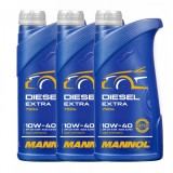 Cumpara ieftin Pachet 3 litri Ulei Motor MANNOL Diesel Extra 10W40 - Hidrosintetic, cu Ester (Motoare Turbo Diesel)