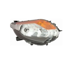 Far Fiat Fullback, 01.2016-; Mitsubishi L200, 11.2015-12.2019, TYC, fata, partea dreapta, tip bec H4+P21W+W5W; electric; janta neagra; cu motor;