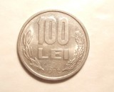 100 LEI 1992 / VARIANTA CU 9 ROTUND / XF