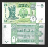 MOLDOVA 20 LEI 2015 / 2016 [1] P - 23 a , Semnatura Dorin Dragutanu , a UNC / UNC