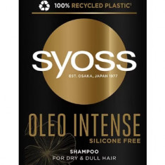 Sampon Syoss Oleo Intense, cu amestec de uleiuri japoneze pentru par tern si uscat, formula vegana, 440 ml