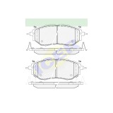 Set placute frana Icer 181697, parte montare : Punte Fata