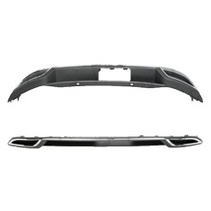 Spoiler bara spate VW Golf 7 (5k), 2017-, Hatchback, Spate, cromat/negru, Aftermarket