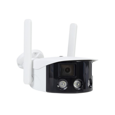 Camera supraveghere video PNI IP590, wireless, cu IP, Dual lens, 2 x 2MP, 180 grade, slot card micro SD foto