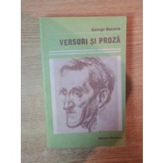 VERSURI SI PROZA de GEORGE BACOVIA , 1987