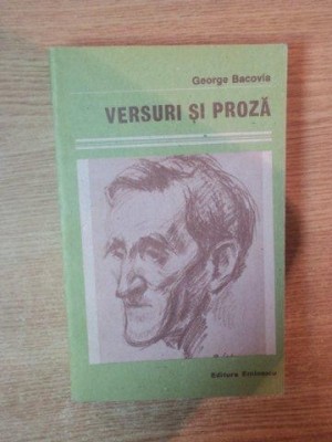 VERSURI SI PROZA de GEORGE BACOVIA , 1987 foto