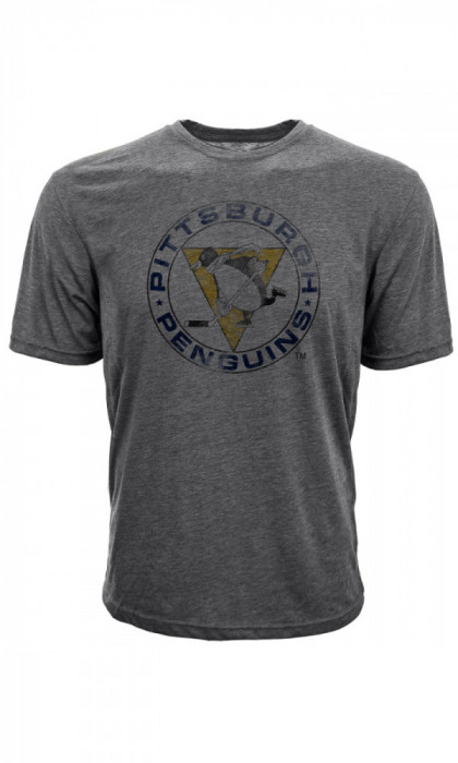 Pittsburgh Penguins tricou de bărbați grey Retro Tee - XL