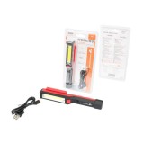 Lampa de lucru LED COB 2W 900mAh Automax, 120-150lm, 168x23x30 mm, sistem fixare magnetic