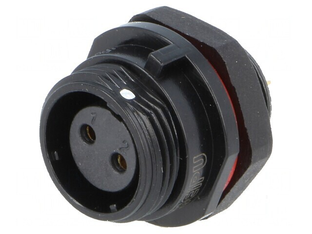 Soclu SP13 mamă PIN: 2 IP68 13A pentru montare pe panou