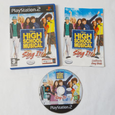 Joc Sony Playstation 2 PS2 - Disney High School Musical Sing It!