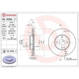 Set disc frana Mazda 2 Liftback (Dl Dj) 08.14-, Mx-5 4 (Nd) 04.15-, Mx-5 Rf Targa (Nd) 10.16-, Fata, 258X22mm, ventilat, BREMBO