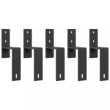 vidaXL Suporturi de ocolire a ușii hambar 5 buc pentru șine plate 4009760