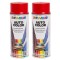 Pachet 2 x Vopsea Spray Auto Dupli-Color Dacia Logan Rosu Passion 021C 350 ml