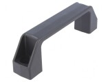 Suport tehnopolimer PA neagră 41mm x 142mm x 26mm F2 2,5kN