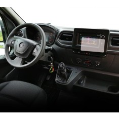 Folie Protectie Navigatie Opel Movano 2022-2024, Duragon, protectie Display Navigatie, silicon Transparent, Anti-zgarieturi, kit instalare