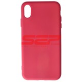 Husa Silicon Raspberry iPhone XS Max, High Copy, Protectie Premium