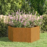VidaXL Jardinieră, ruginiu, 90x90x45 cm, oțel corten