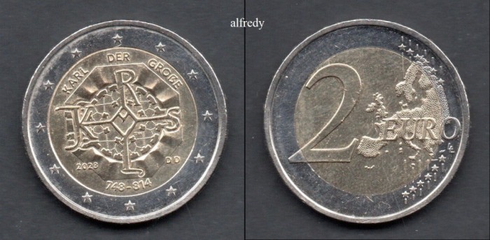 GERMANIA 2 euro 2023 D, Carol cel Mare