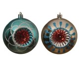 Cumpara ieftin Glob decorativ - Deco Baubles - Silver and Turquoise - mai multe culori | Kaemingk