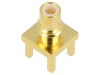 Conector Tată 50&Omega; THT PTFE Aurit Alamă